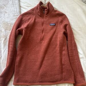 Patagonia Women’s Quarter‑Zip Pullover — Rust